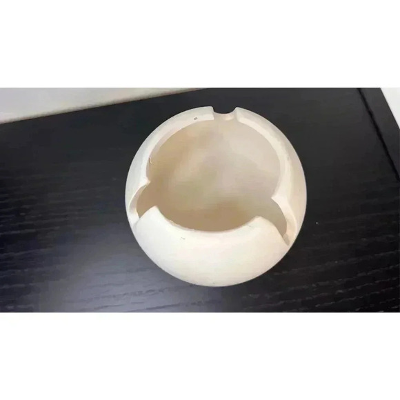 Vintage‎ Ivory Orange Circle Vase Bowl - Picture 6 of 12